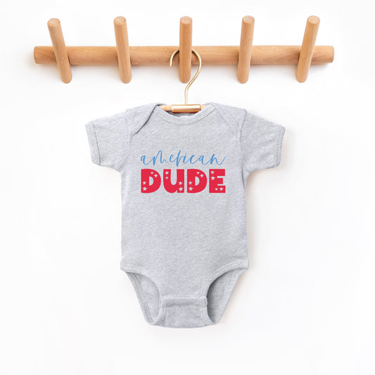 American Dude Pastel | Baby Graphic Short Sleeve Bodysuit