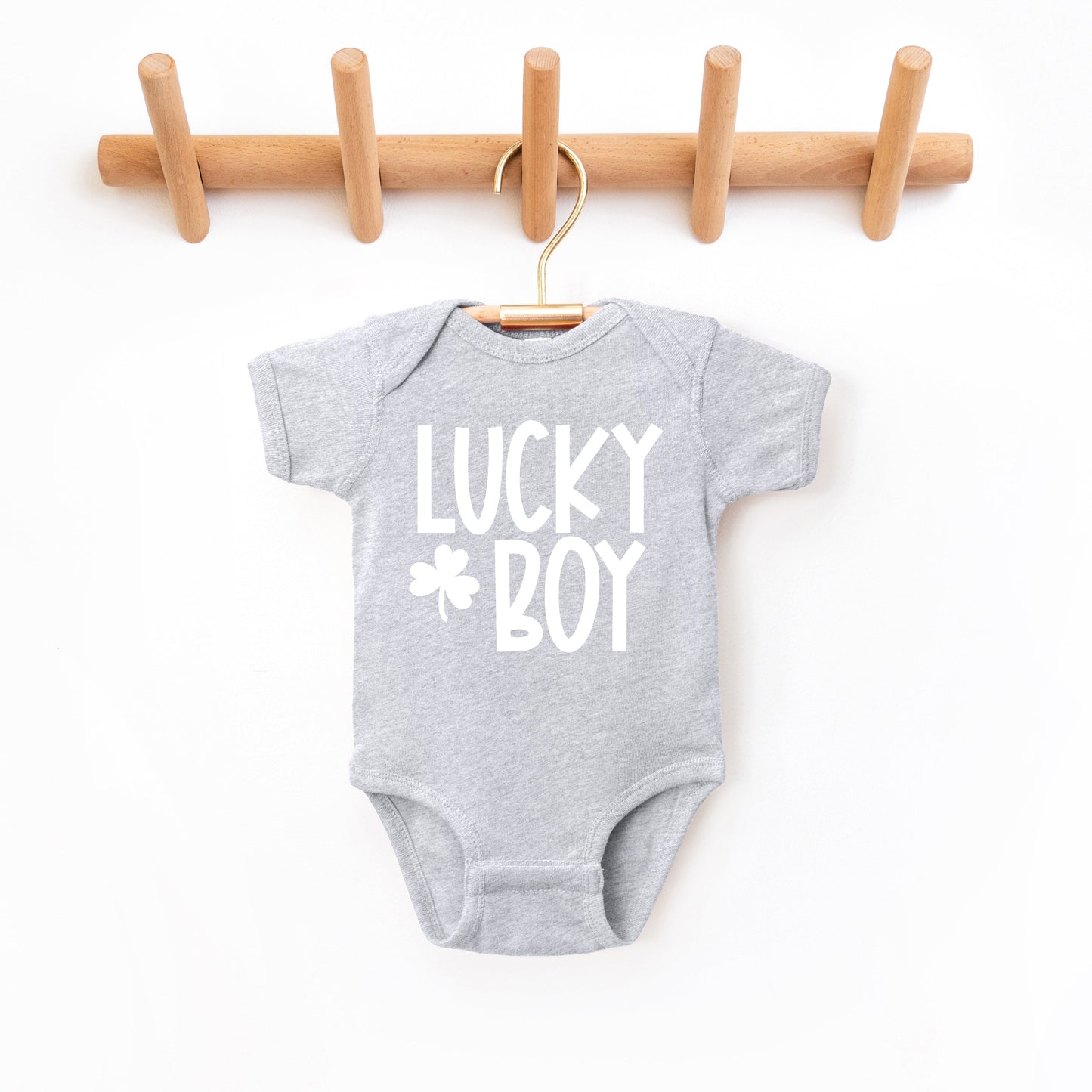 Lucky Boy | Baby Graphic Short Sleeve Bodysuit