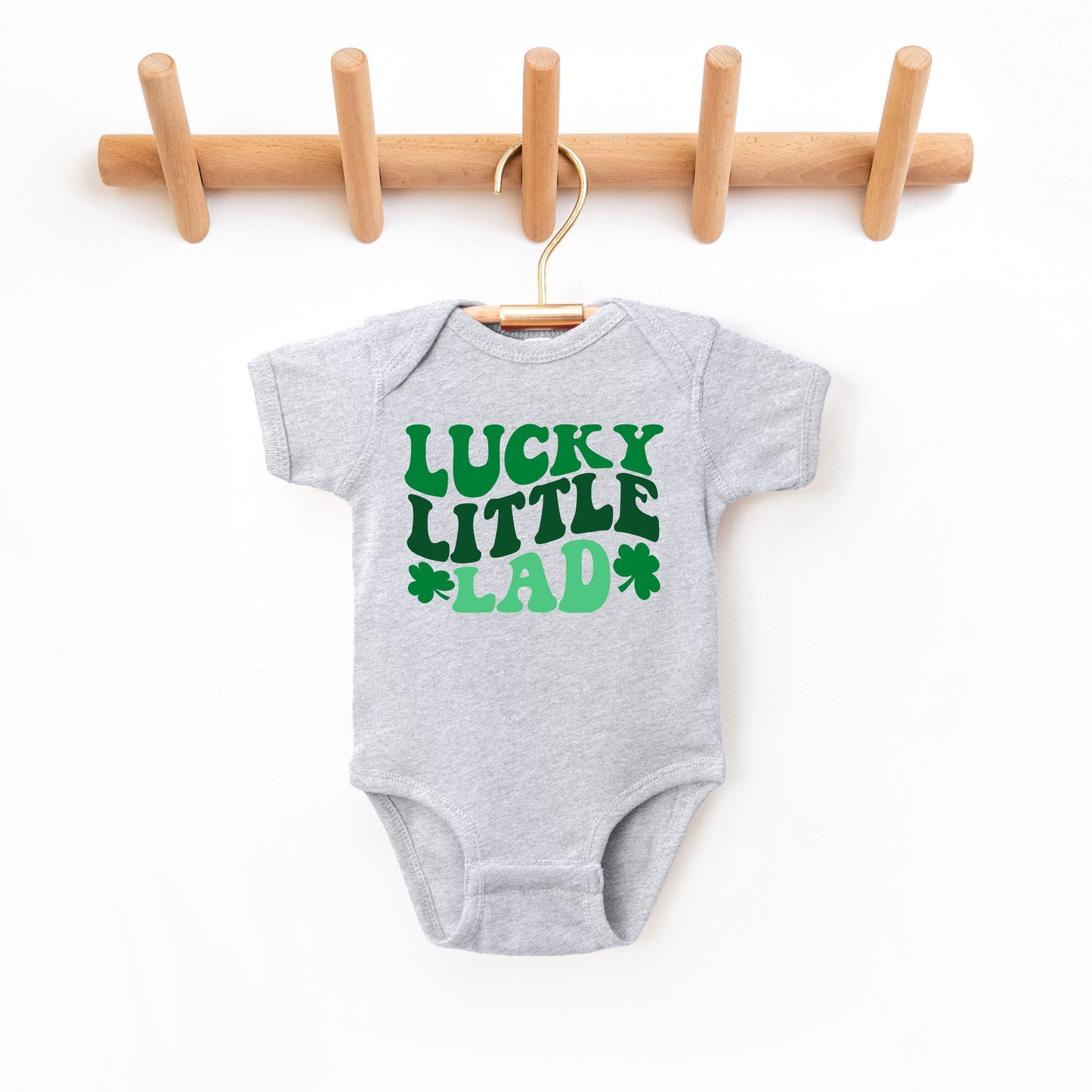 Lucky Little Lad | Baby Graphic Short Sleeve Bodysuit