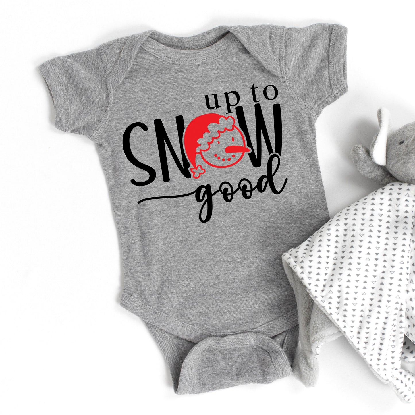Up To Snow Good | Baby Graphic Short Sleeve Bodysuit