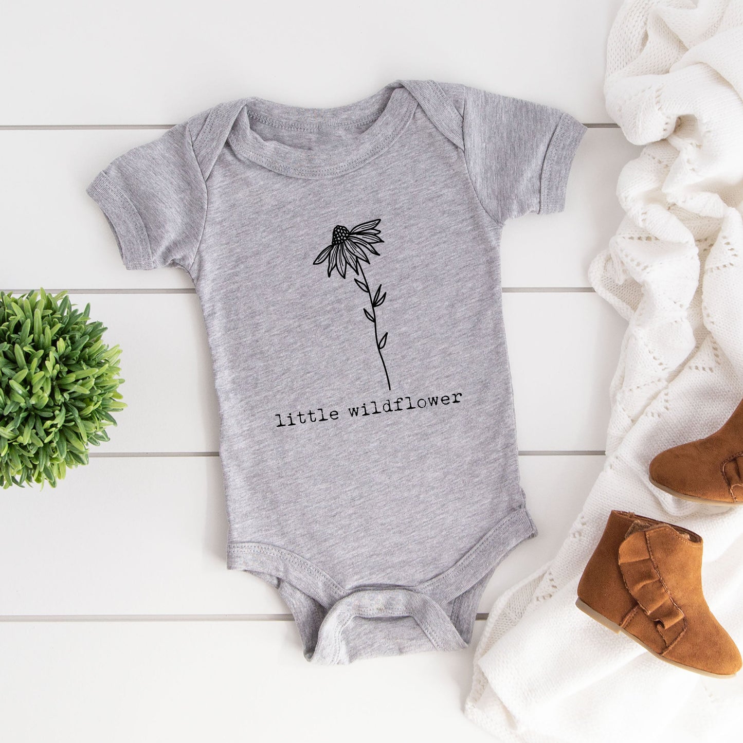 Little Wildflower | Baby Graphic Short Sleeve Bodysuit