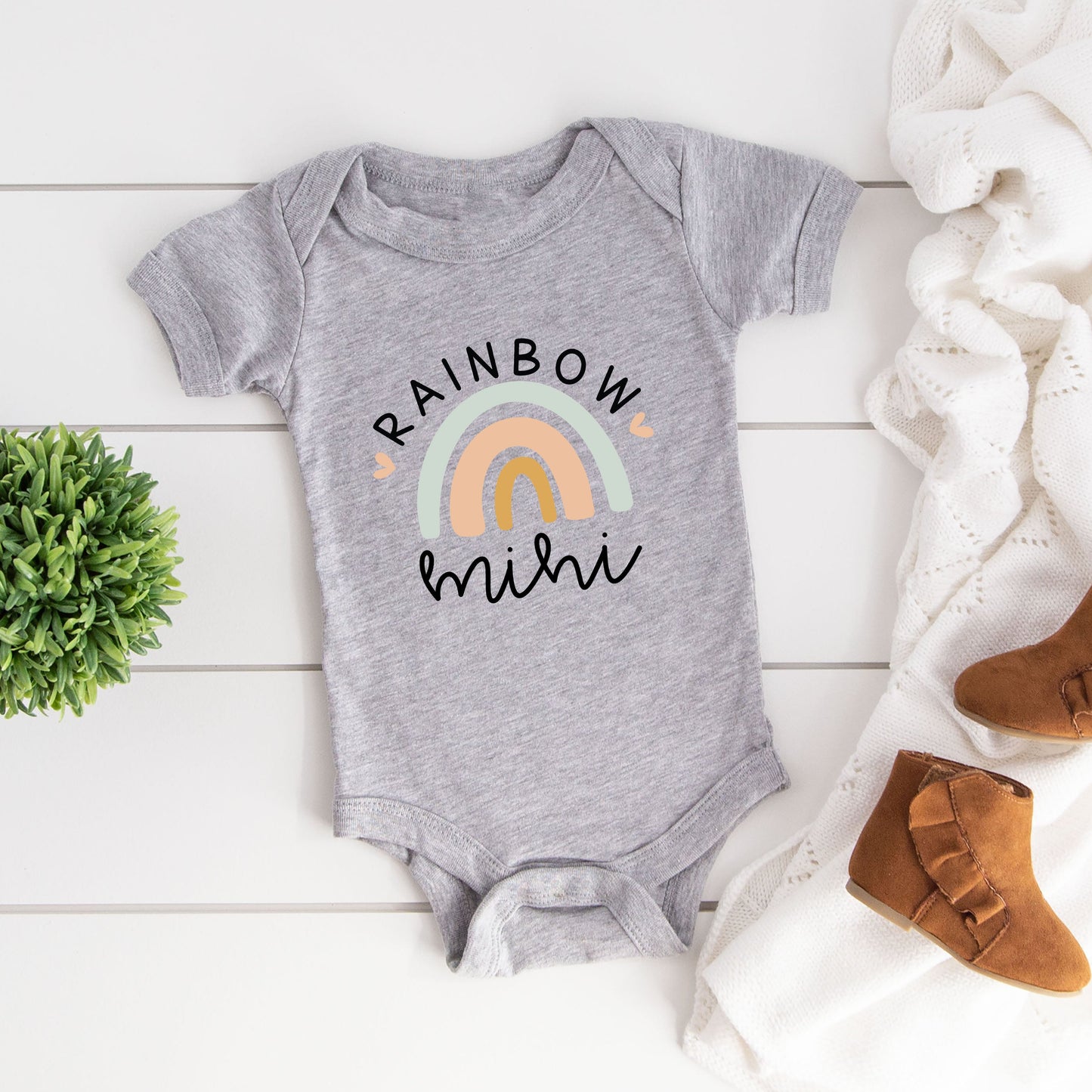 Rainbow Mini | Baby Graphic Short Sleeve Bodysuit
