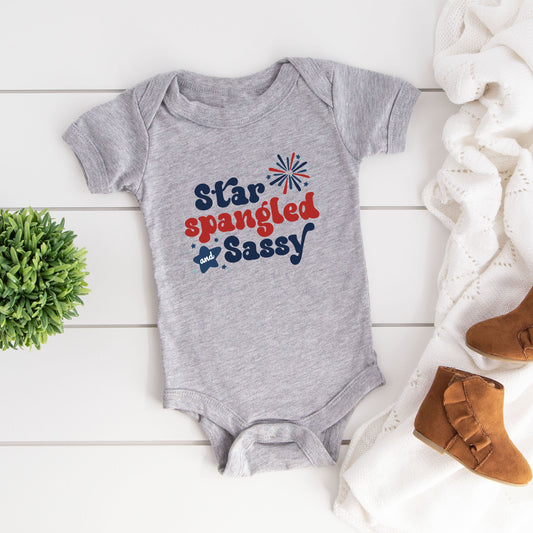 Star Spangled Firework | Baby Graphic Short Sleeve Bodysuit