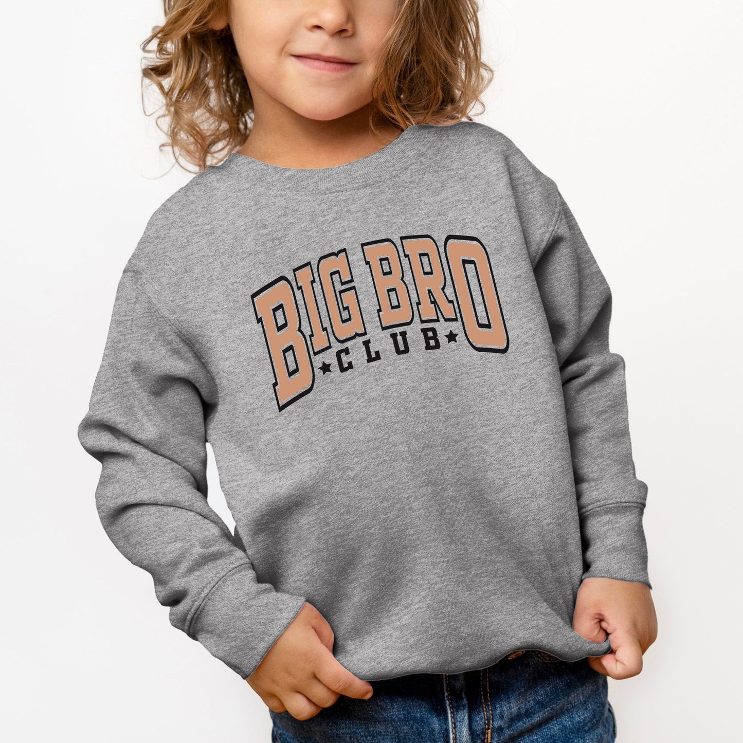 Big Bro Club Stars | Toddler Graphic Sweatshirt