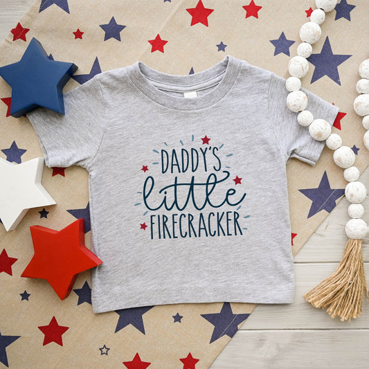 Daddy's Little Firecracker | Toddler Graphic Short Sleeve Tee