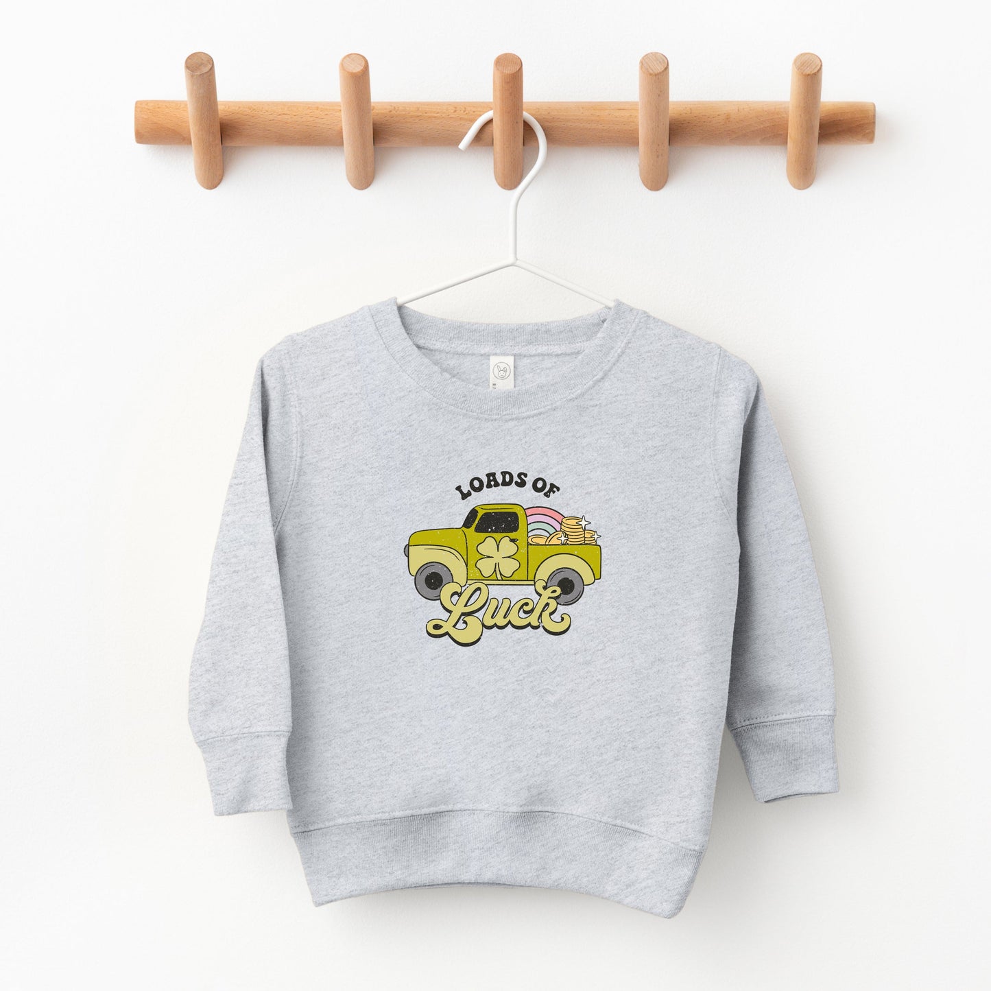 Loads Of Luck Retro Truck | Toddler Sweatshirt