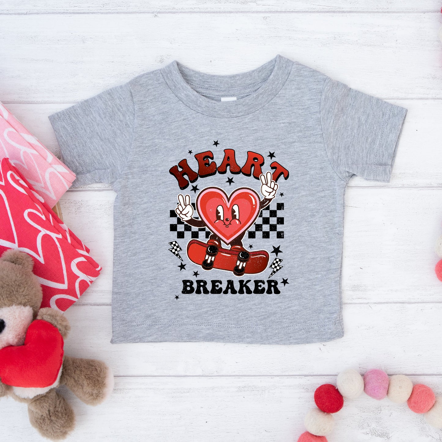 Heart Breaker Skater | Toddler Graphic Short Sleeve Tee