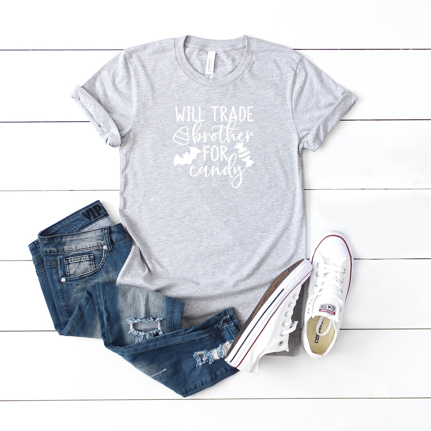 Will Trade Brother For Candy | Youth Short Sleeve Crew Neck