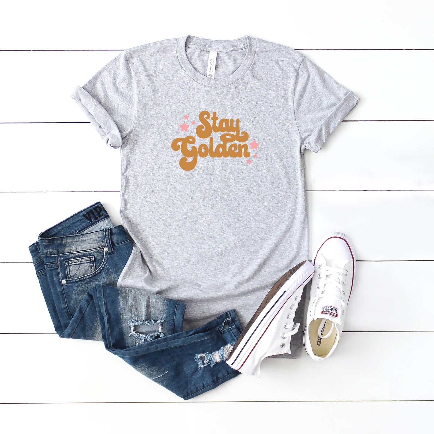 Stay Golden Stars | Youth Short Sleeve Crew Neck
