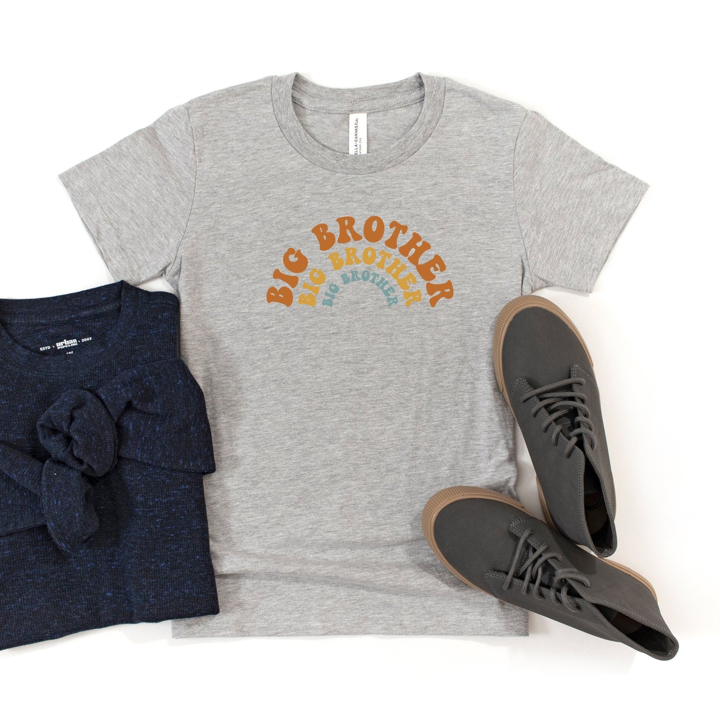 Big Brother Stacked Curved | Youth Short Sleeve Crew Neck
