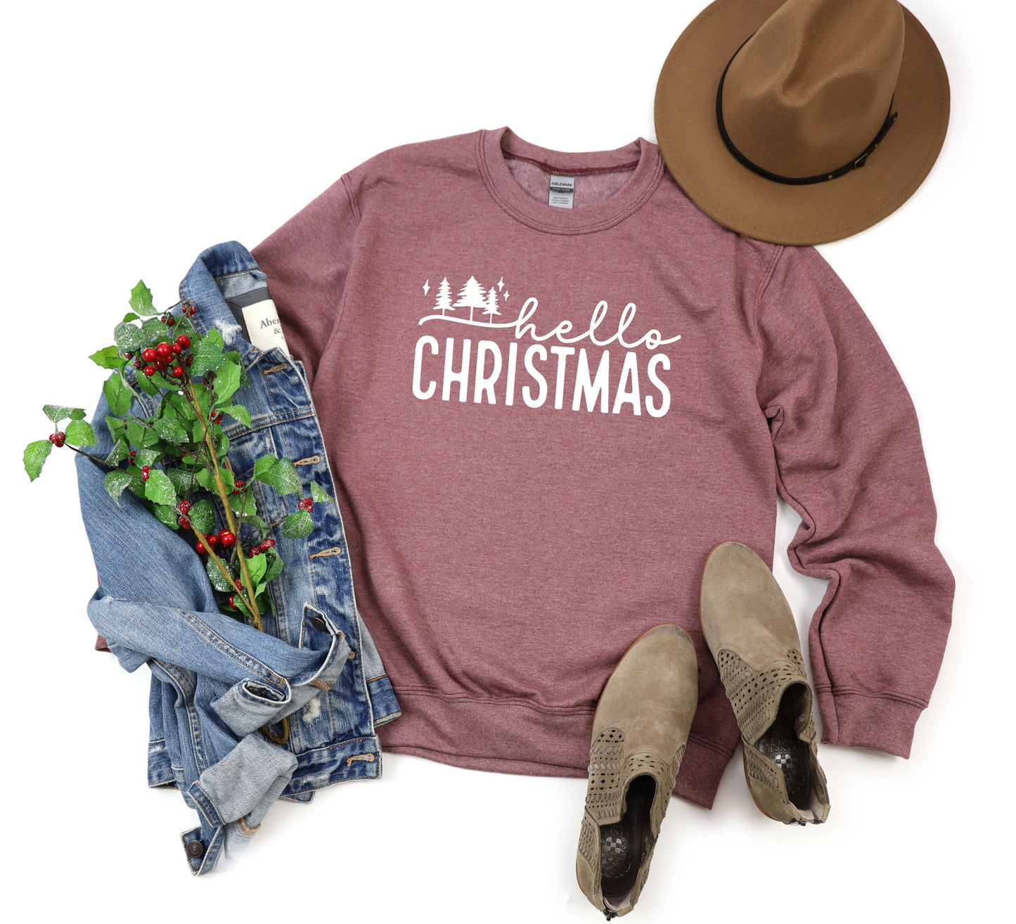 Hello Christmas Trees | Sweatshirt