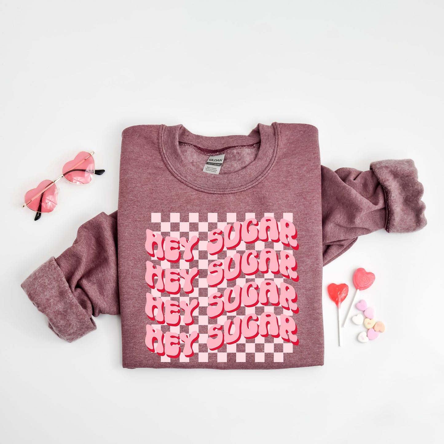 Hey Sugar Wavy Stacked | Sweatshirt