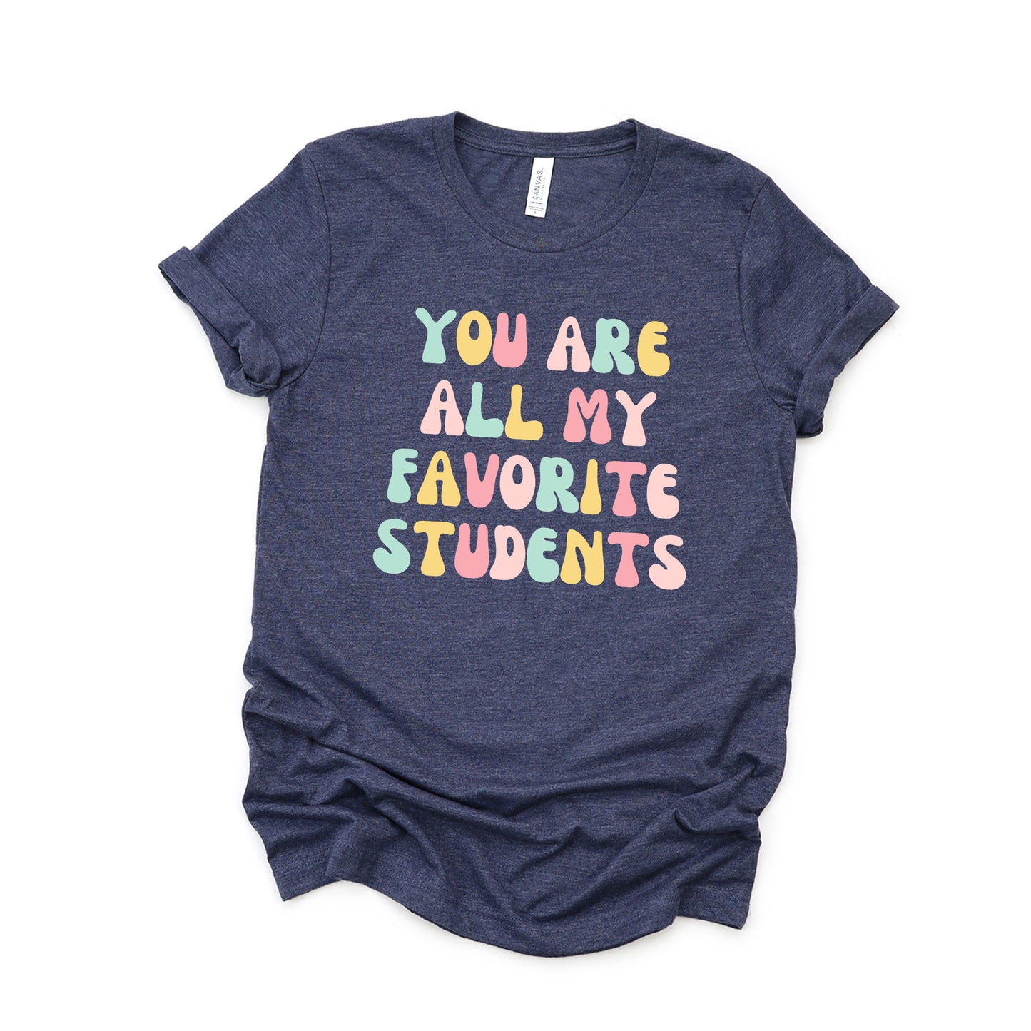 Favorite Students Colorful | Short Sleeve Graphic Tee