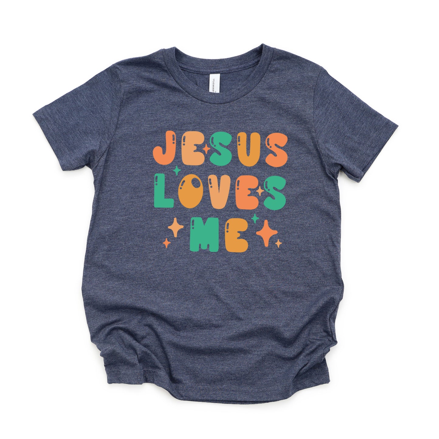Jesus Loves Me Stars | Youth Graphic Short Sleeve Tee
