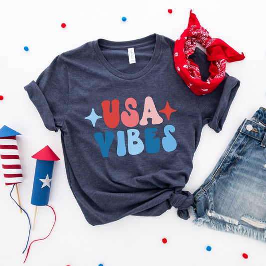 USA Vibes Bubble | Short Sleeve Graphic Tee