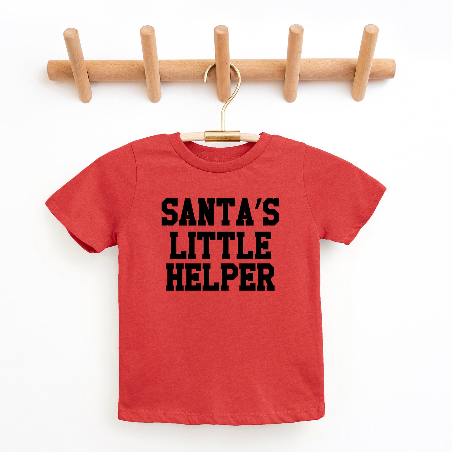 Santa's Little Helper Words | Toddler Graphic Short Sleeve Tee