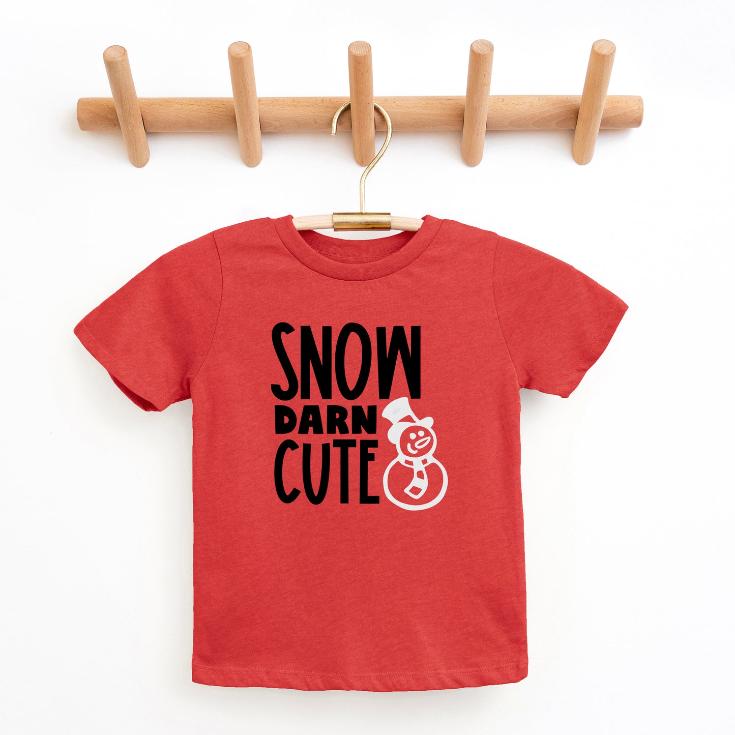 Snow Darn Cute Glitter | Toddler Graphic Short Sleeve Tee