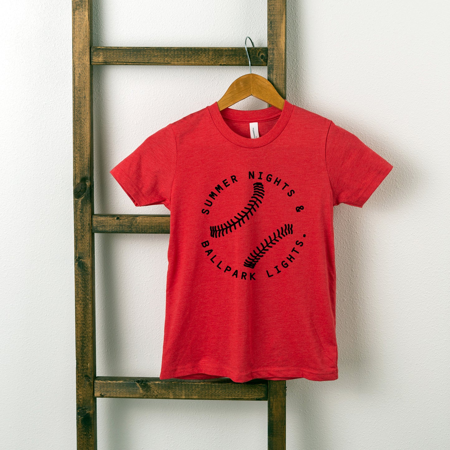 Summer Nights And Ballpark Lights | Youth Short Sleeve Crew Neck