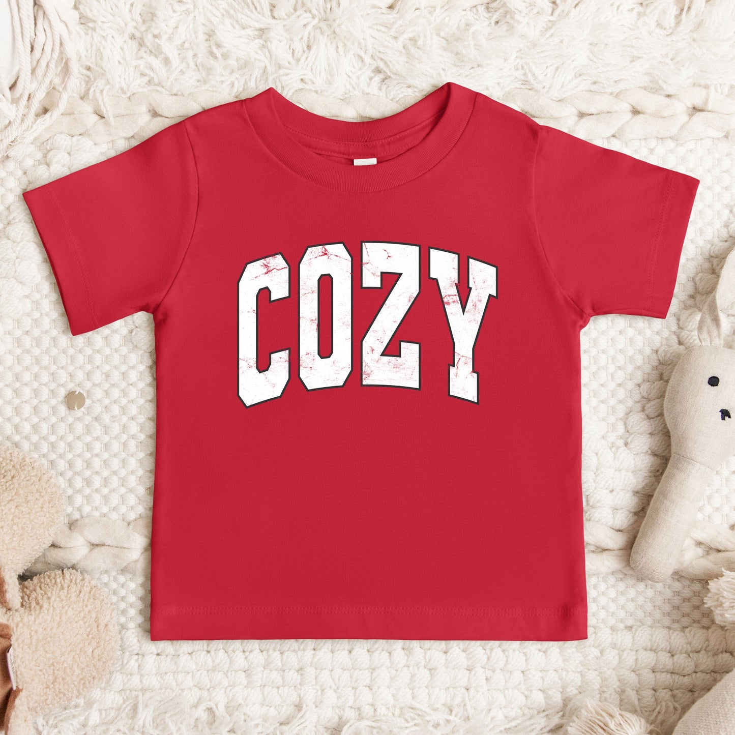 Cozy Worn Varsity | Toddler Graphic Short Sleeve Tee