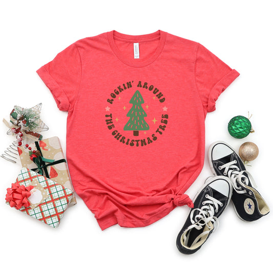 Retro Rockin' Around Tree | Short Sleeve Graphic Tee
