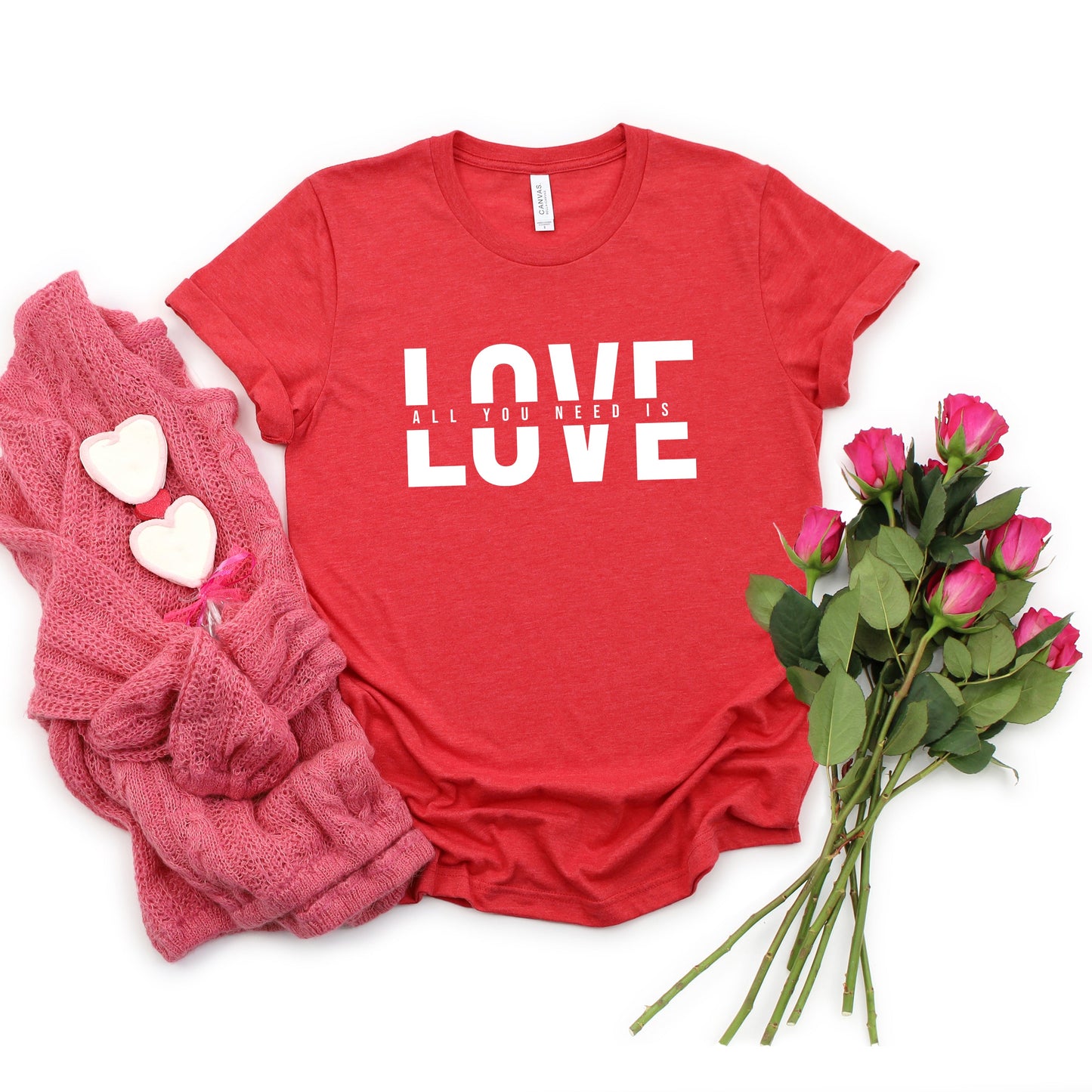 Love Is All You Need Split | Short Sleeve Graphic Tee