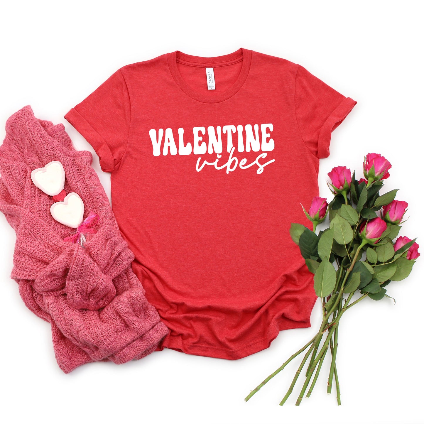 Retro Valentine Vibes | Short Sleeve Graphic Tee