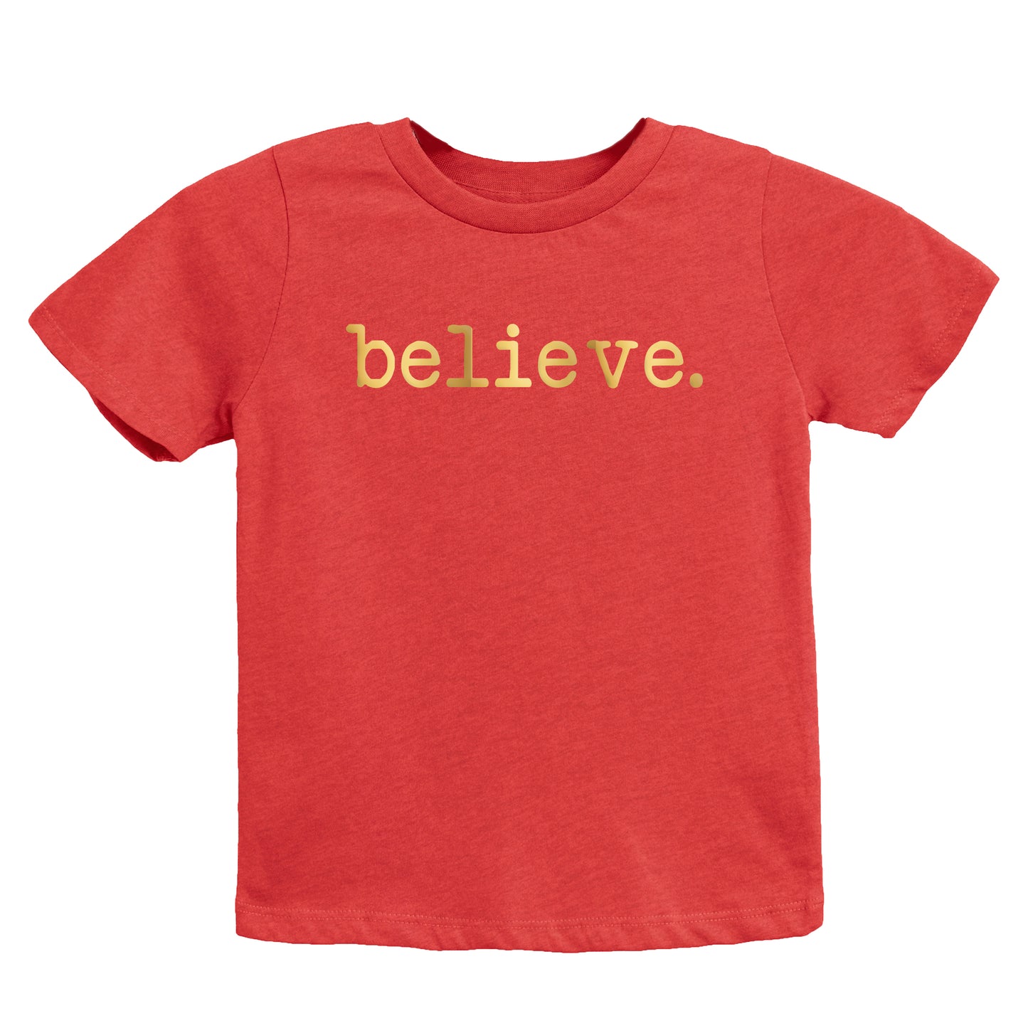 Believe Puff Print | Toddler Graphic Short Sleeve Tee