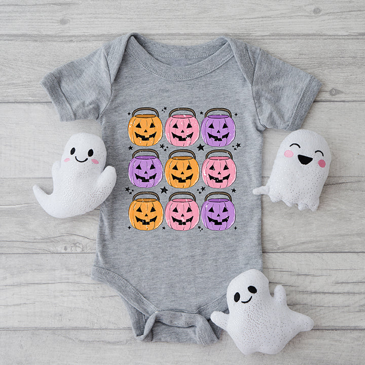 Halloween Candy Bucket Chart | Baby Graphic Short Sleeve Bodysuit