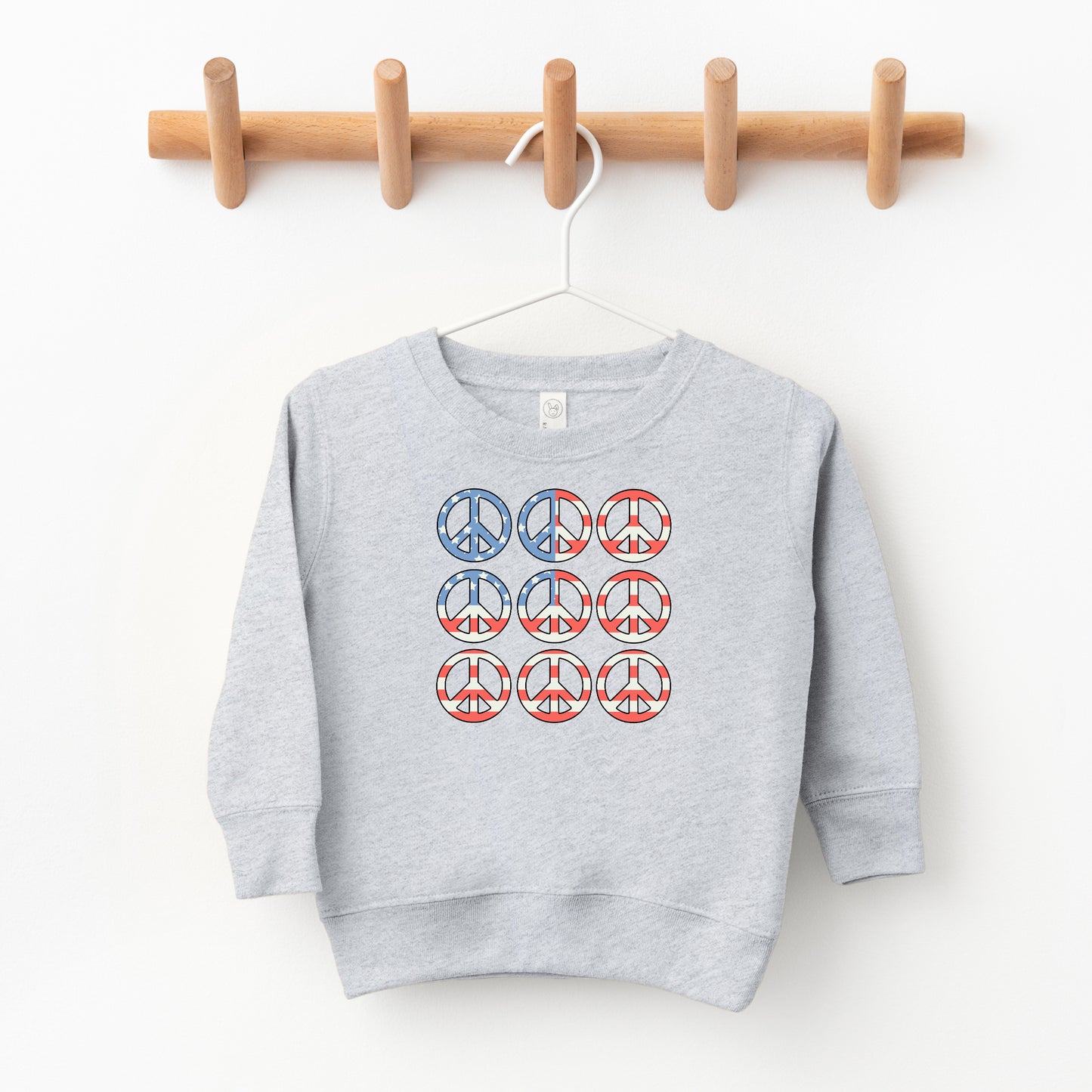 Peace Signs Flag | Toddler Sweatshirt