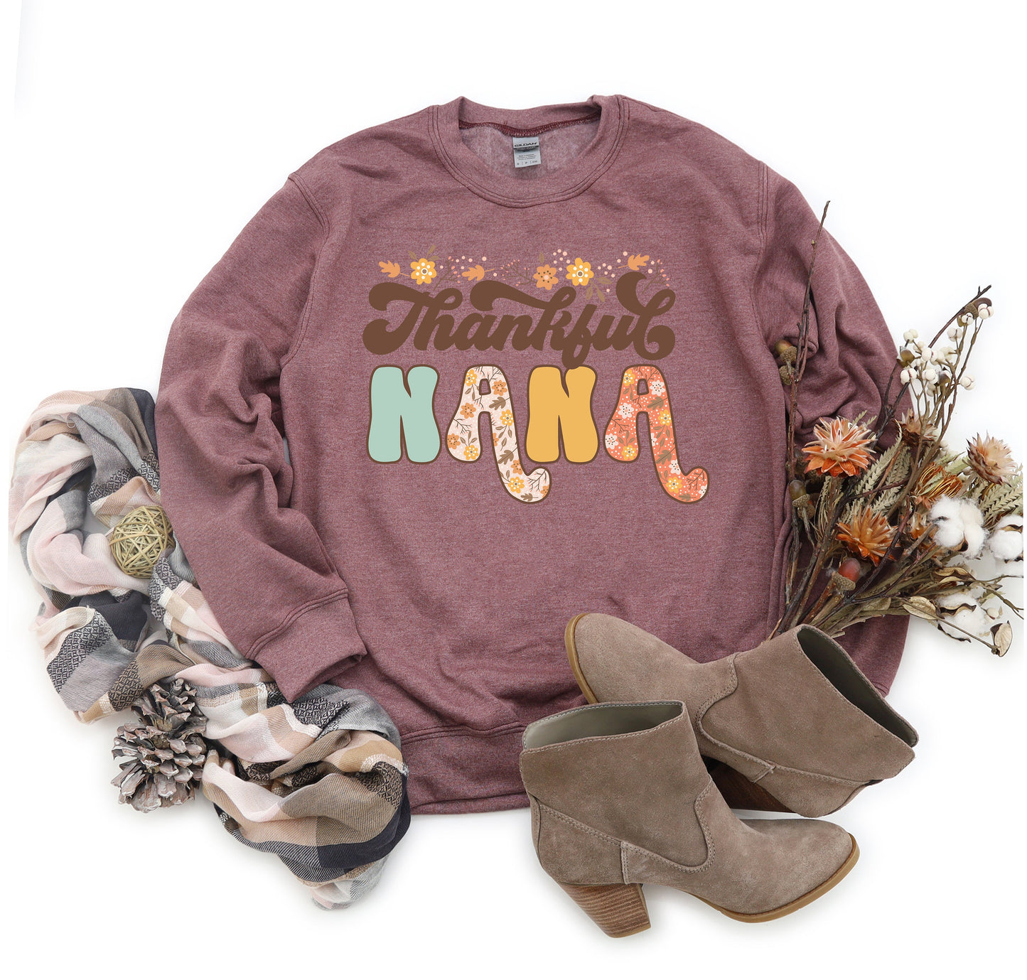 Thankful Nana Floral | Sweatshirt