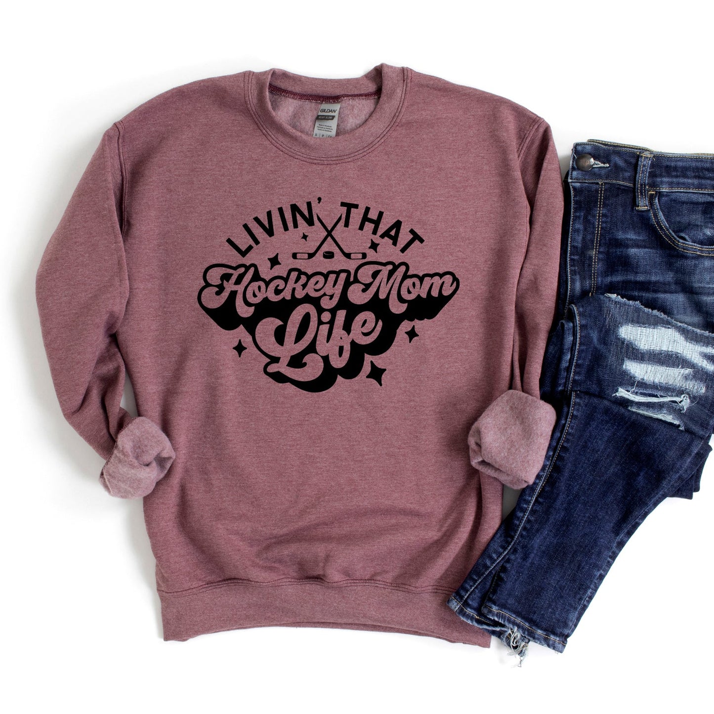 Livin' That Hockey Mom Life | Sweatshirt