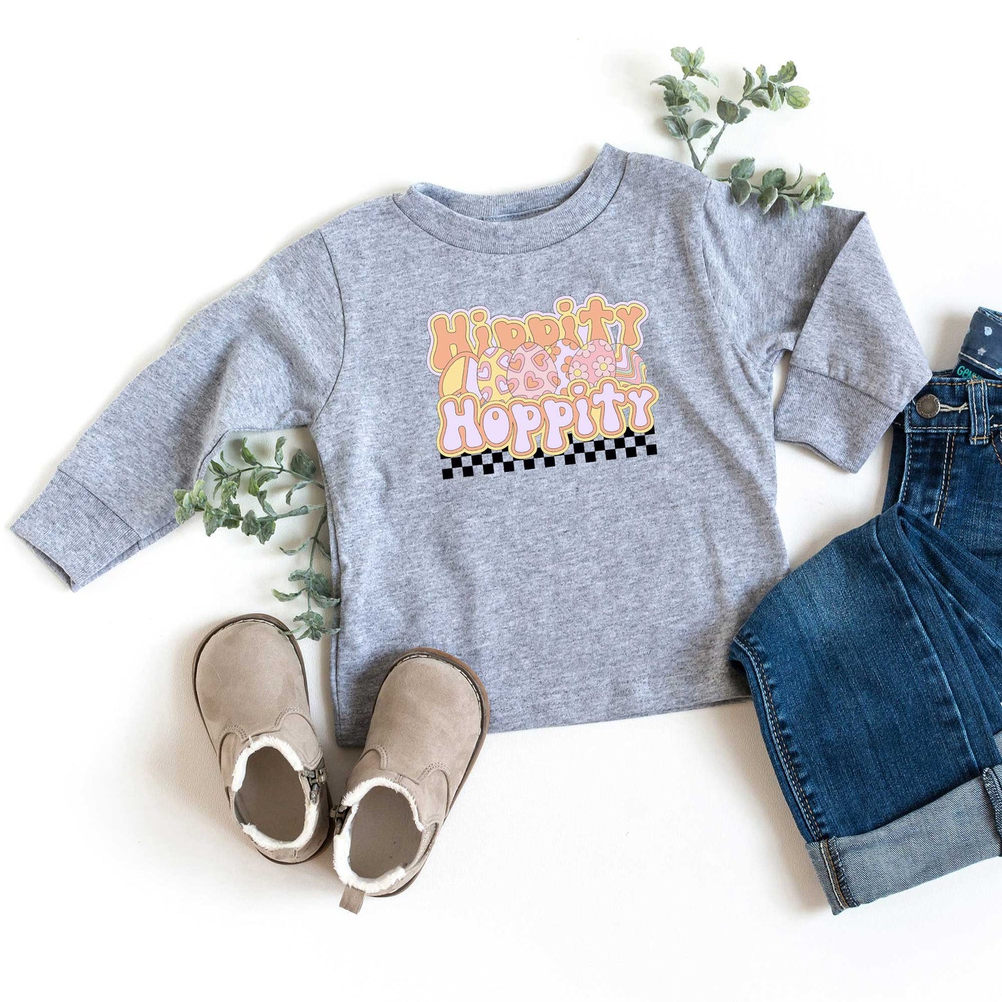 Hippity Hoppity Eggs | Toddler Long Sleeve Tee
