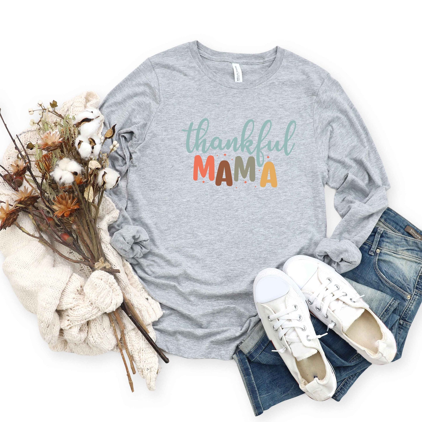 Thankful Mama | Long Sleeve Crew Neck