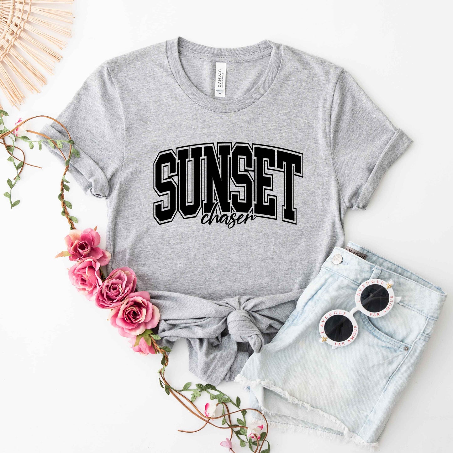 Varsity Sunset Chaser | Short Sleeve Graphic Tee