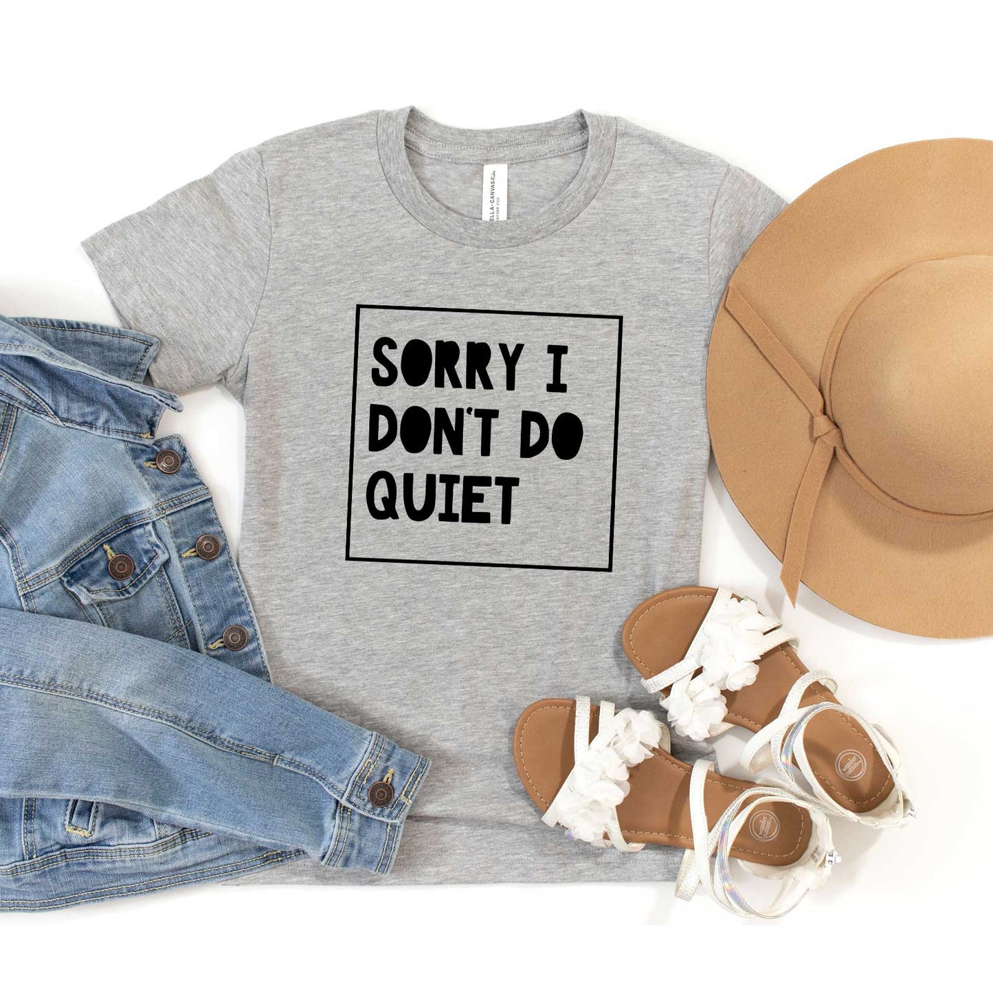 Sorry I Don't Do Quiet | Youth Short Sleeve Crew Neck