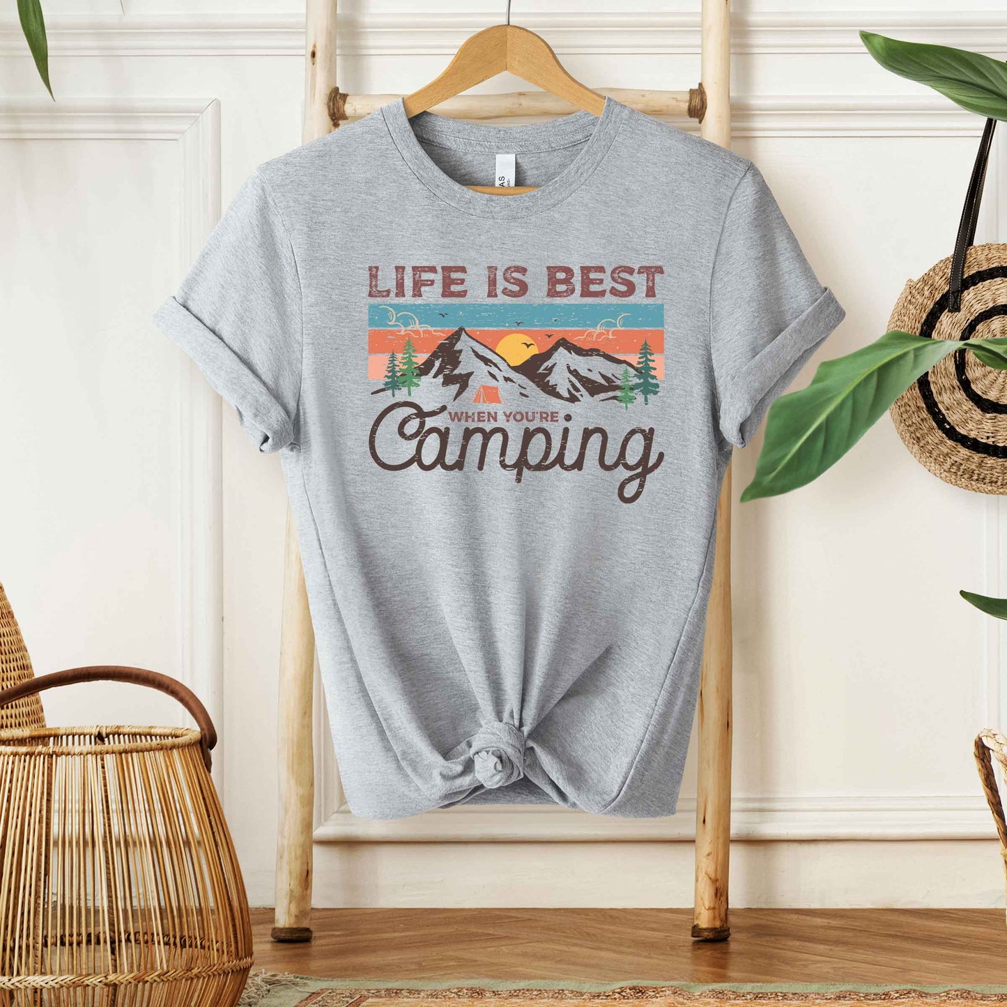 Life Is Best When Your Camping | Short Sleeve Graphic Tee