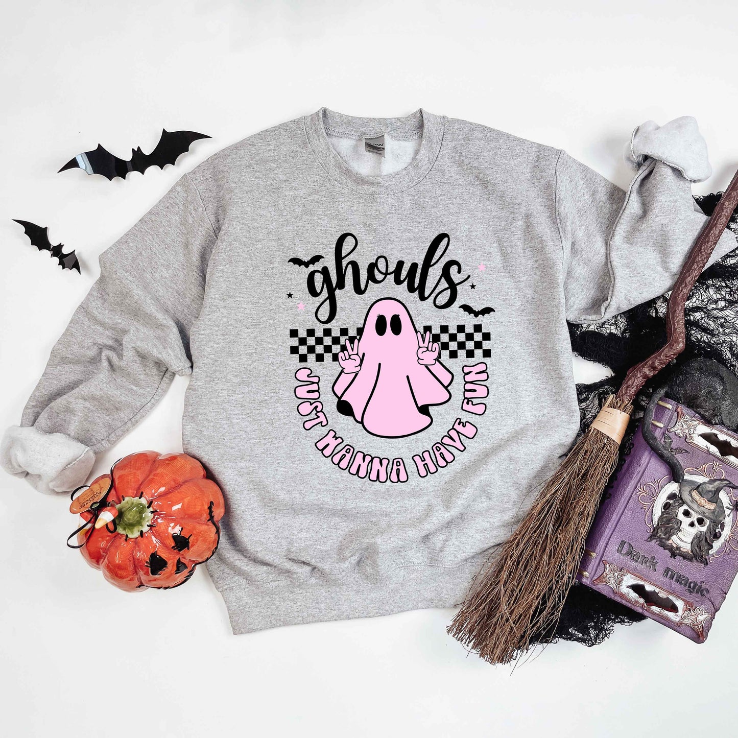 Just Wanna Have Fun Checkered | Sweatshirt