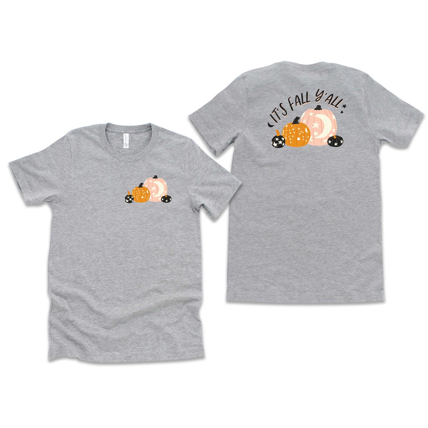 Boho It's Fall Y'all | Front & Back Short Sleeve Graphic Tee