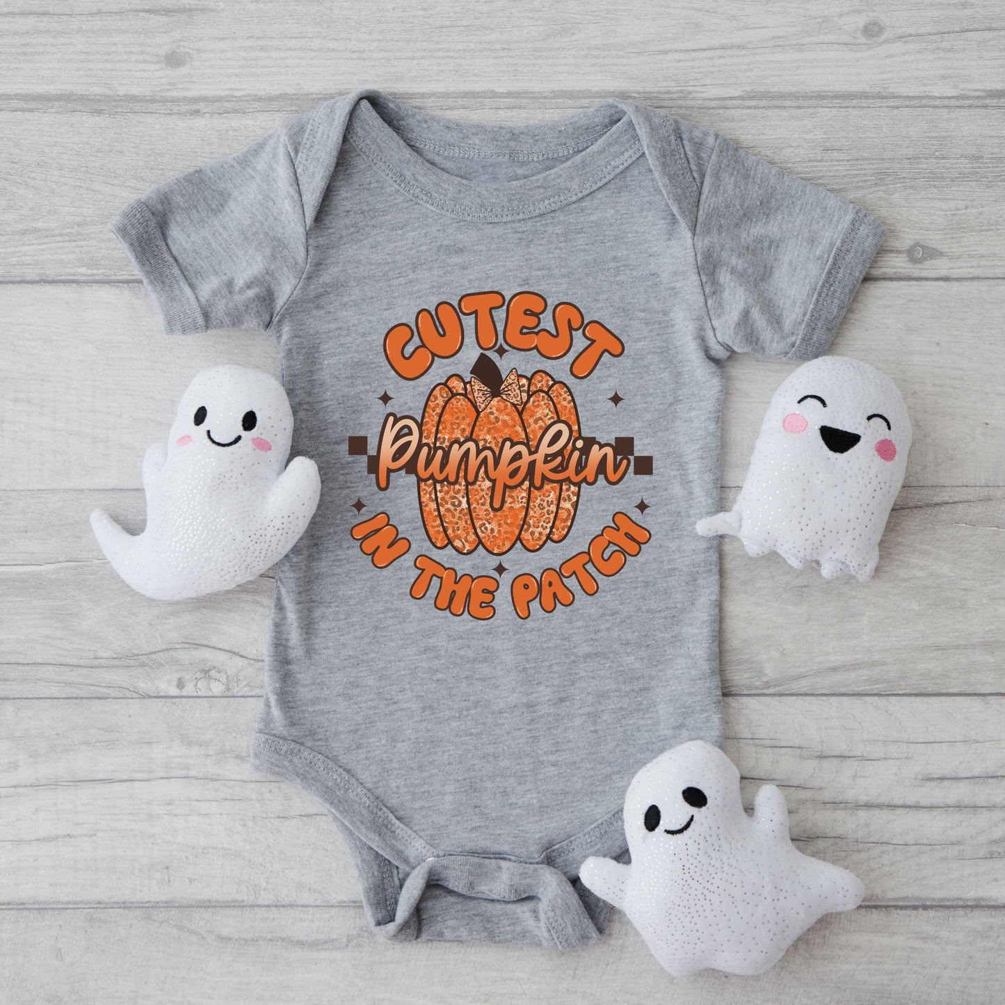 Cutest Pumpkin Leopard Print | Baby Graphic Short Sleeve Bodysuit