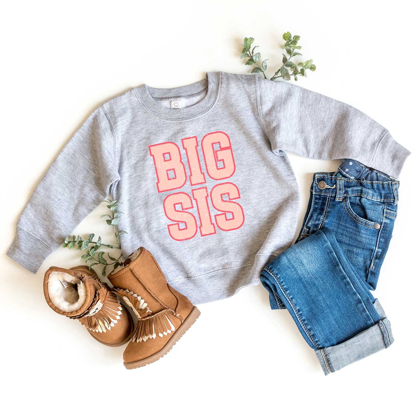 Big Sis Distressed | Toddler Sweatshirt