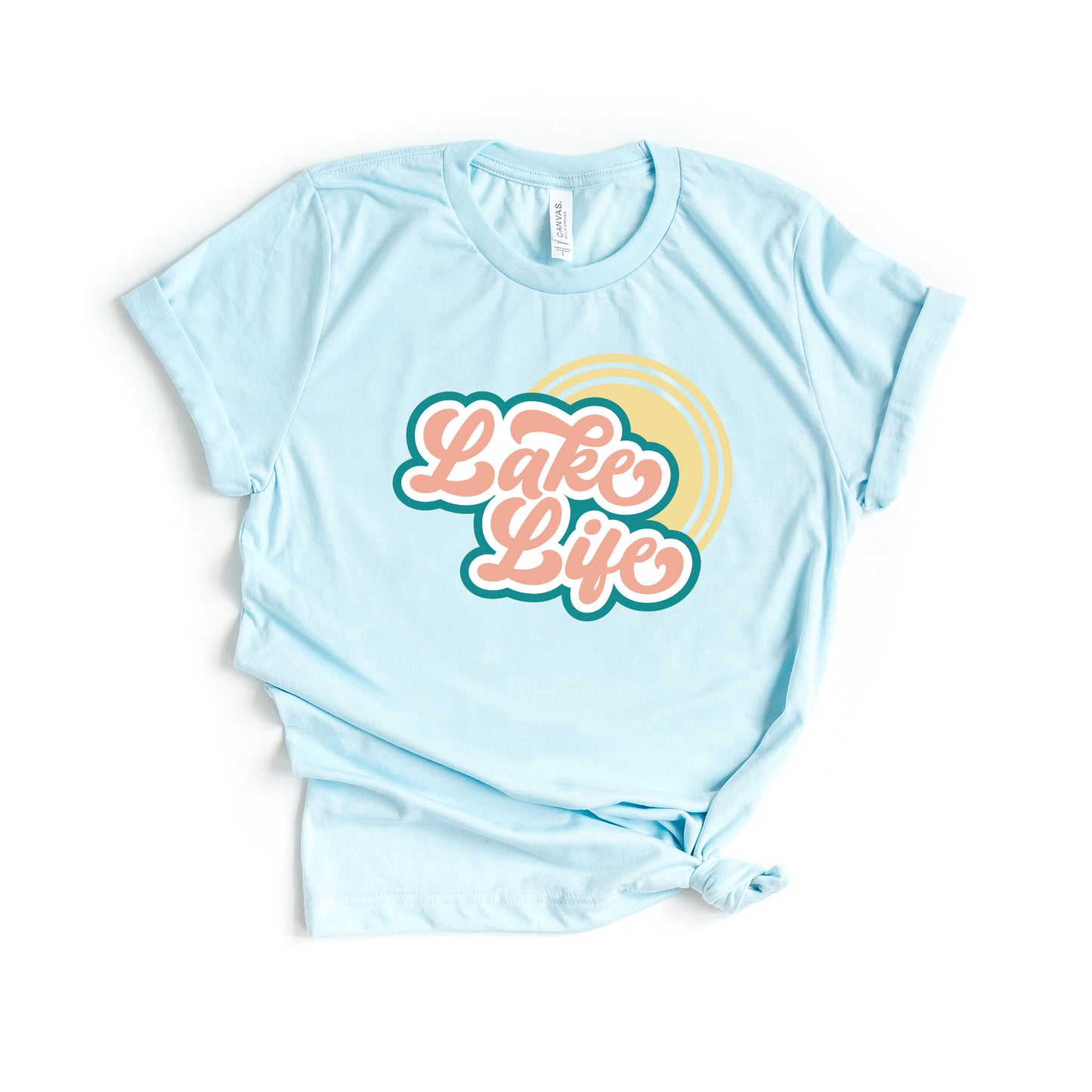 Lake Life Sun Colorful | Short Sleeve Graphic Tee