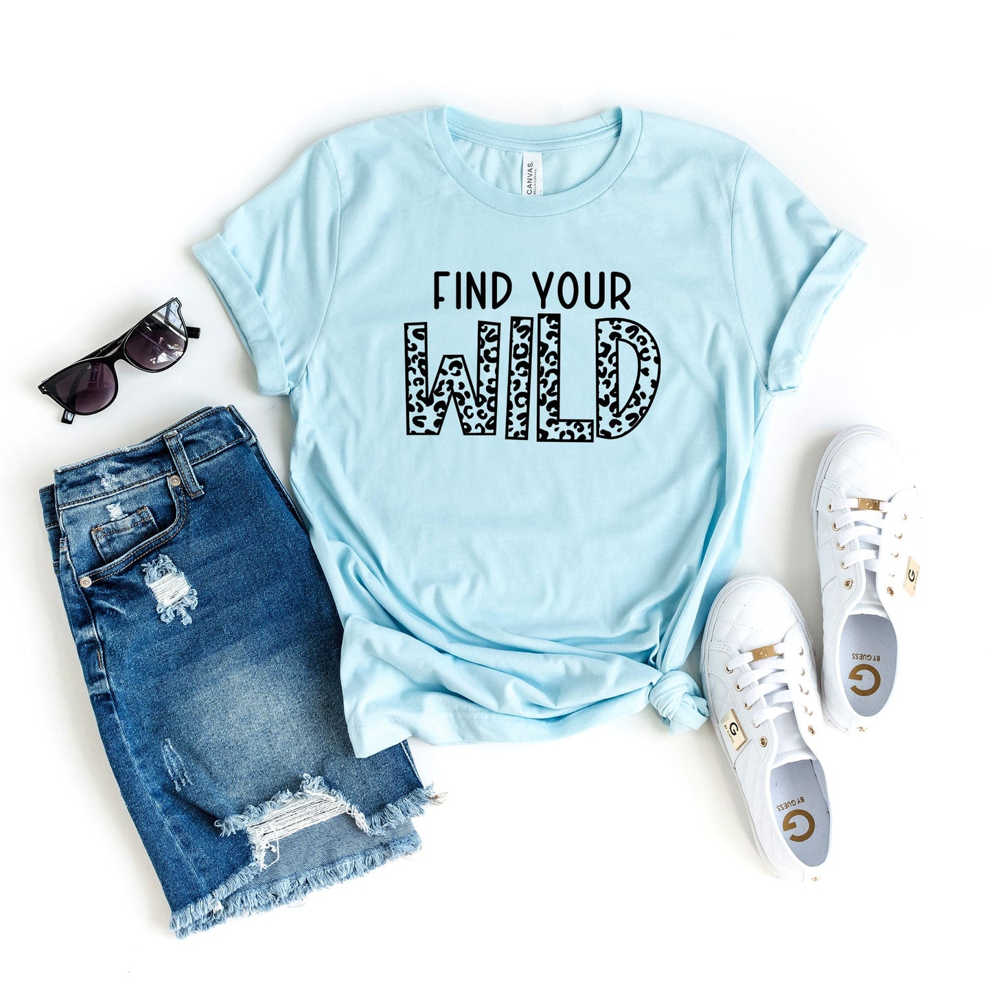 Leopard Find Your Wild | Short Sleeve Graphic Tee
