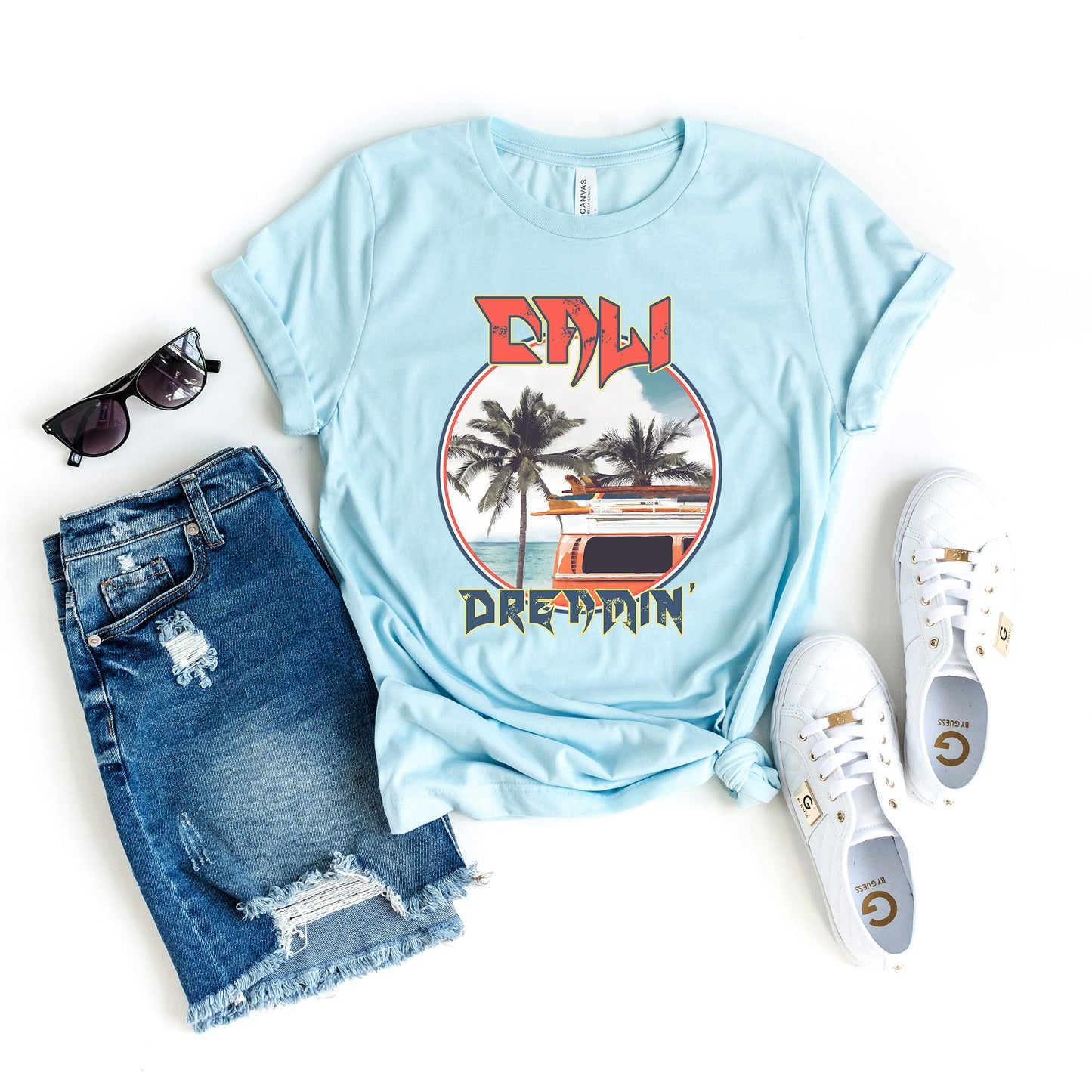 Cali Dreamin' Palm Trees | Short Sleeve Graphic Tee