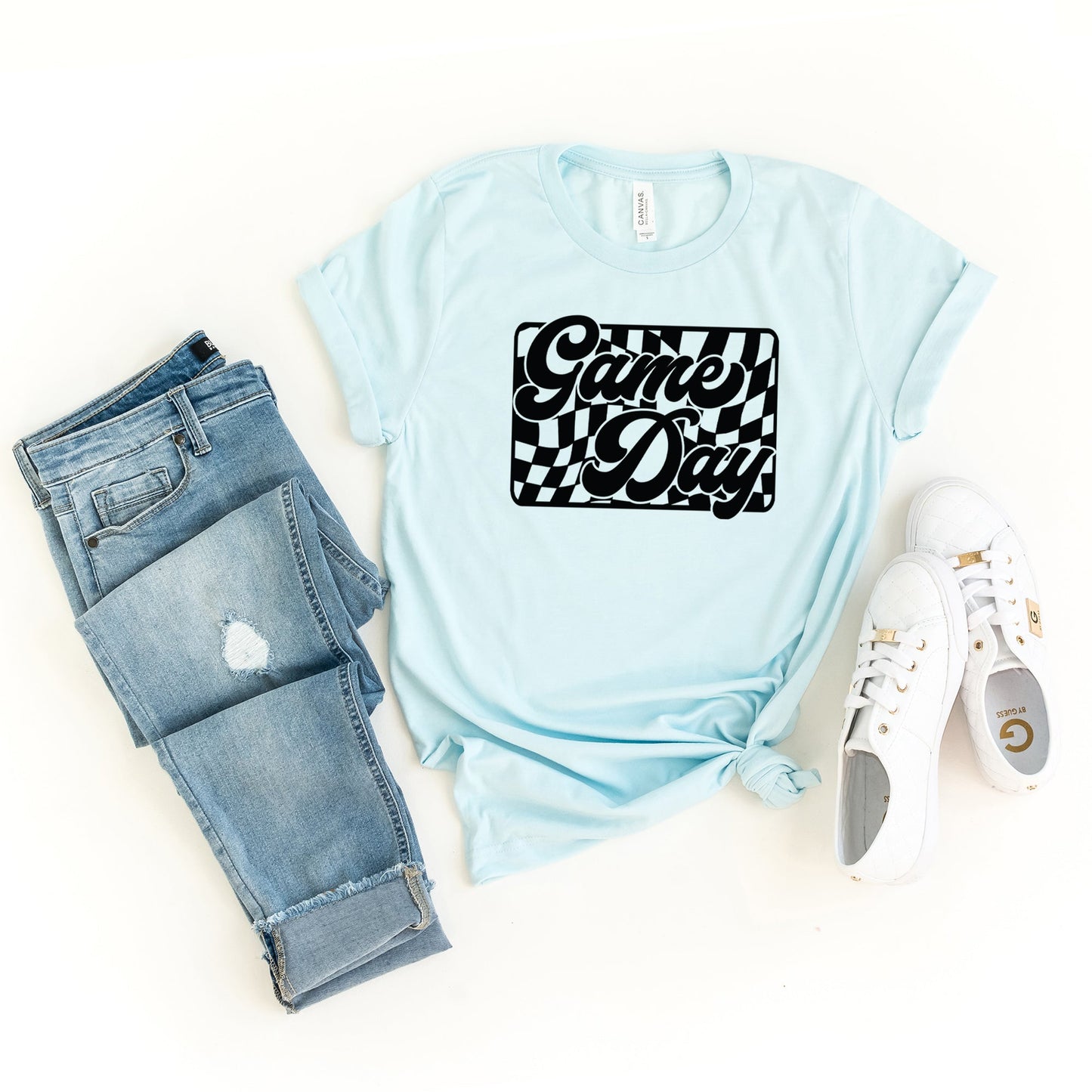 Game Day Checkered | Short Sleeve Graphic Tee