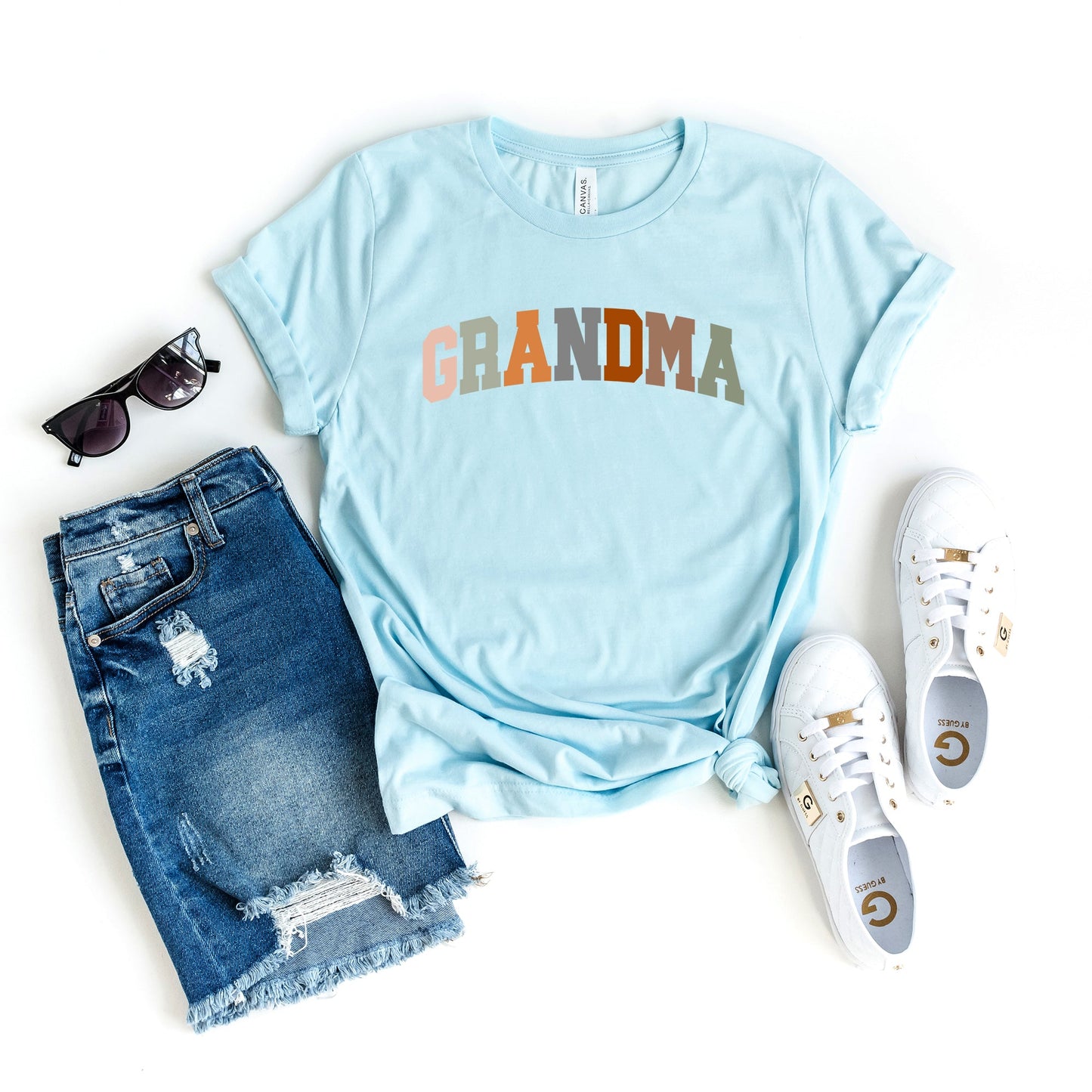 Grandma Colorful | Short Sleeve Crew Neck