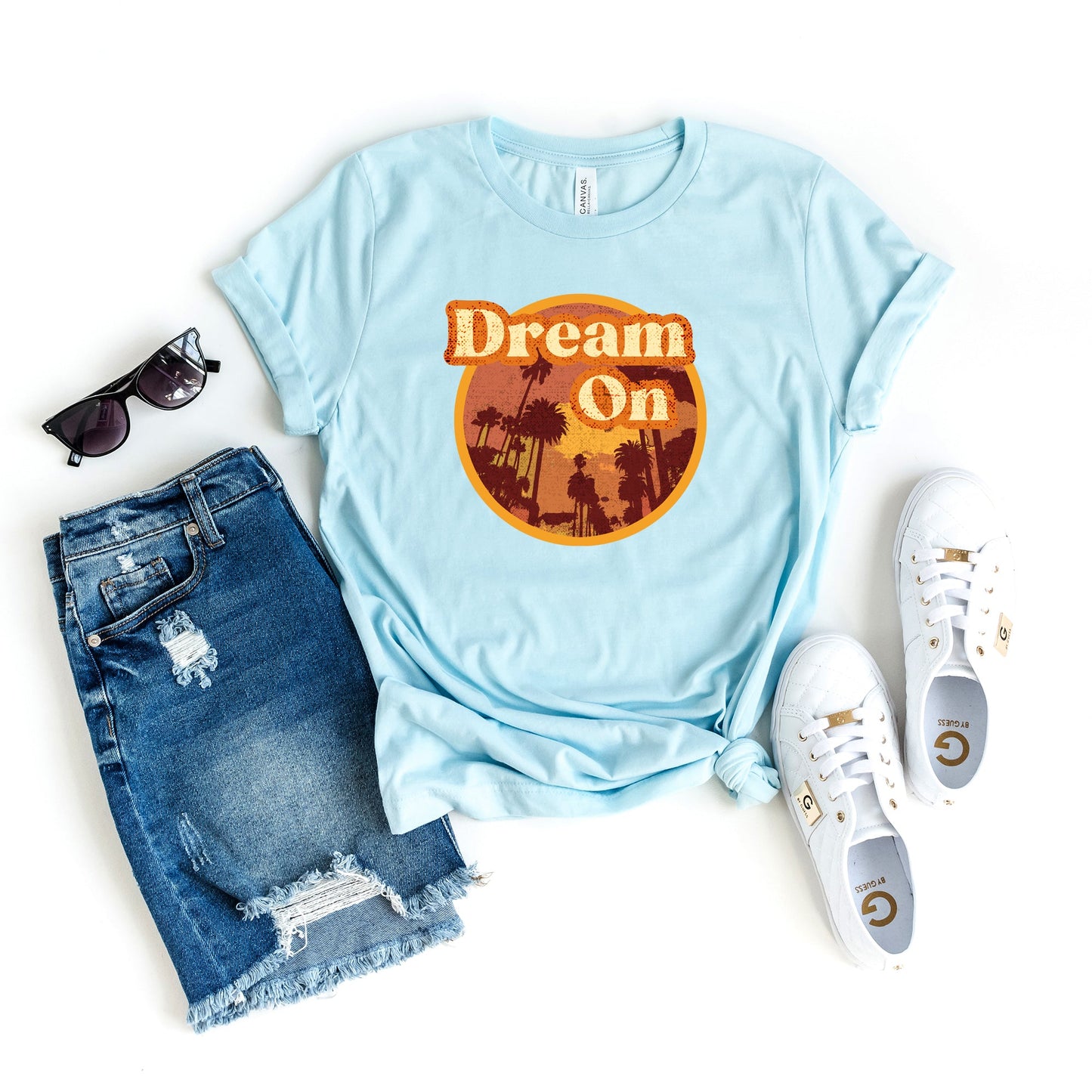 Dream On Palm Trees | Short Sleeve Graphic Tee