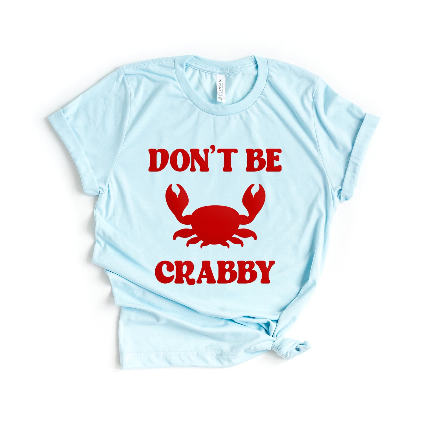 Don't Be Crabby Puff Print | Short Sleeve Crew Neck