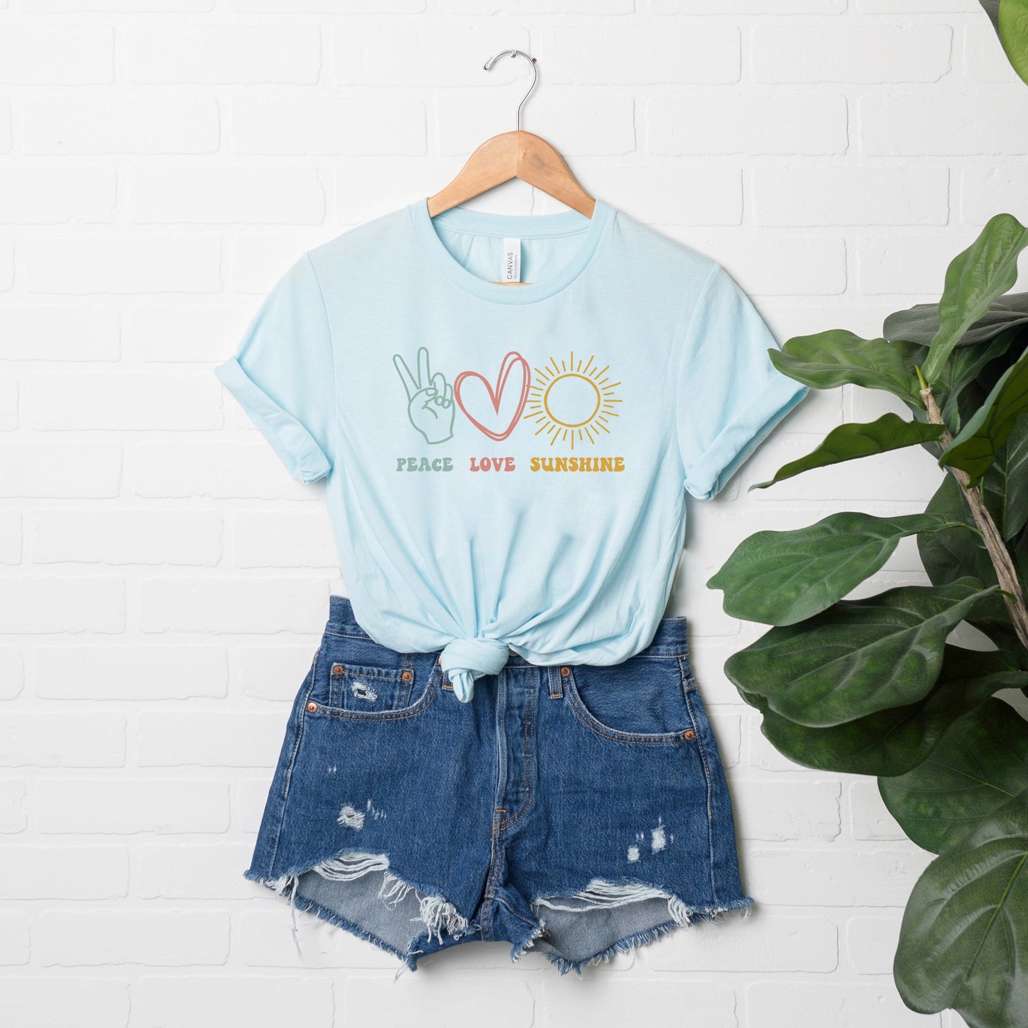 Peace Love Sunshine | Short Sleeve Graphic Tee