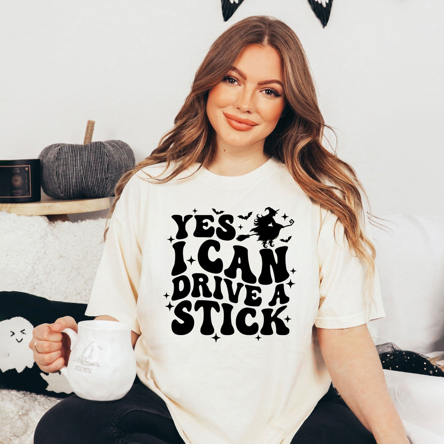 Yes I Can Drive A Stick | Garment Dyed Tee