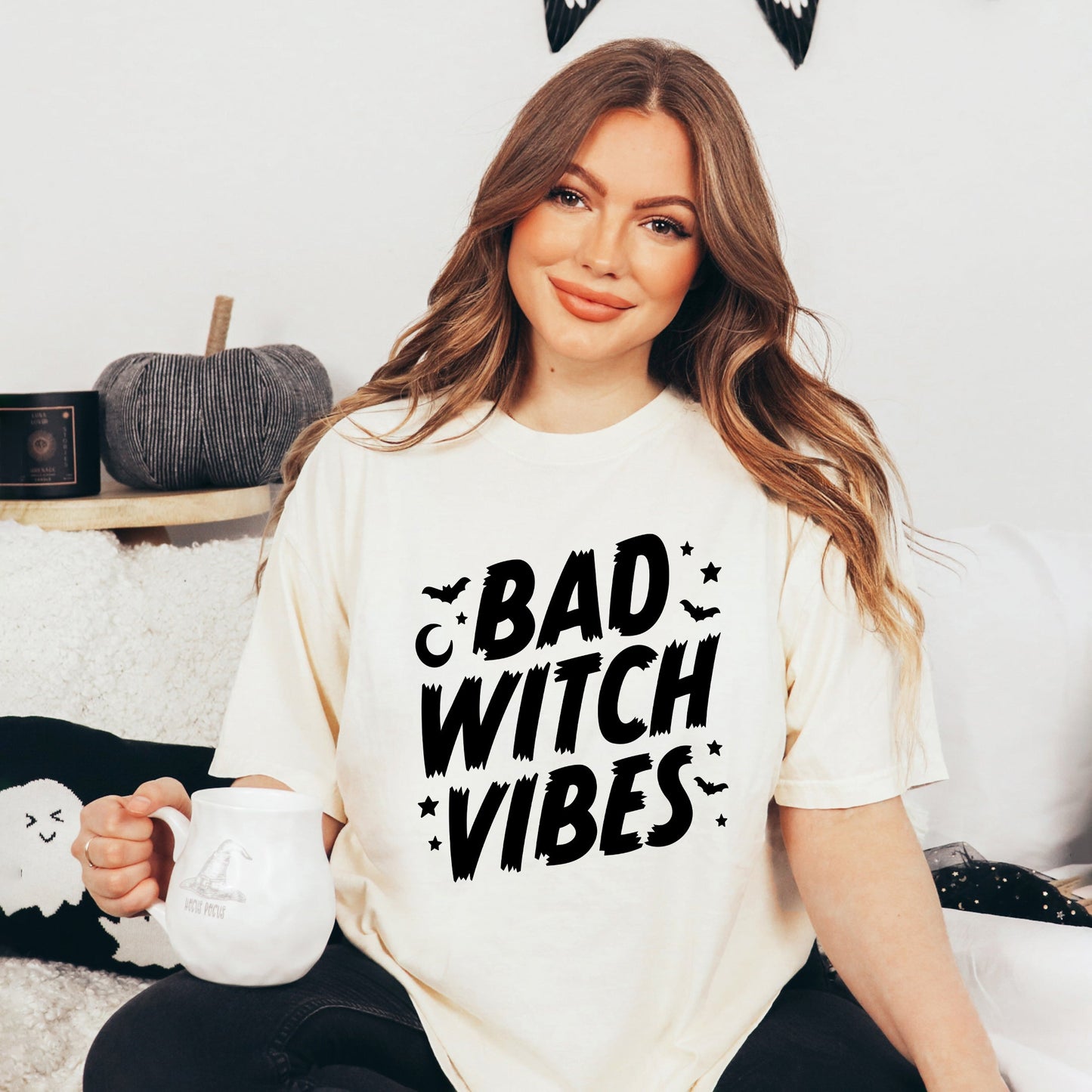 Bad W Vibes Moon | Garment Dyed Tee